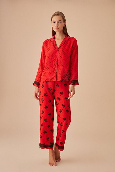 SUWEN Set de pijama masculin mic