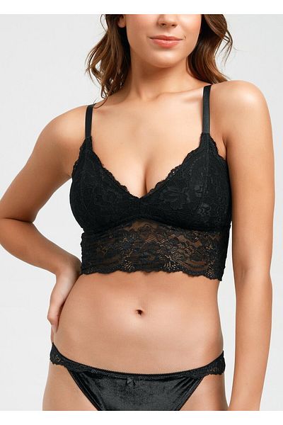 SUWEN Bralette Black Jasmine de damă