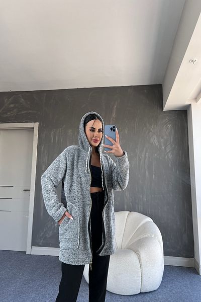 LİLA İSTANBUL Hooded Plush Fleece (Standard Size S/M/L/XL Size Compatible)