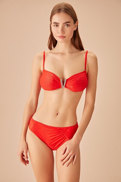 SUWEN Pileli Dokulu Bikini Alt