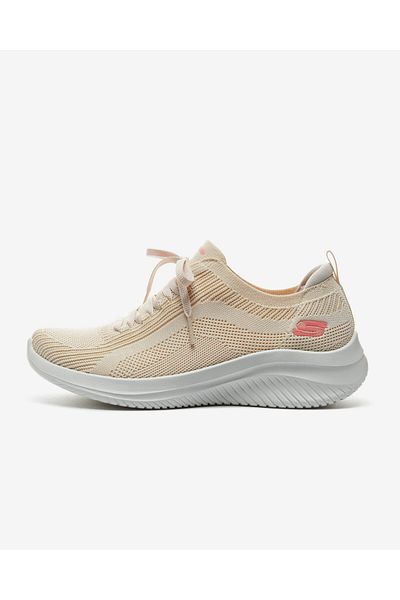 SKECHERS Ultra Flex 3.0 - Big Plan Women's Beige Sports Shoes 149854 Nat
