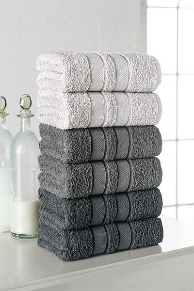 Mürdüm Home Σετ Πετσέτες Lia 6 τεμαχίων 50x85