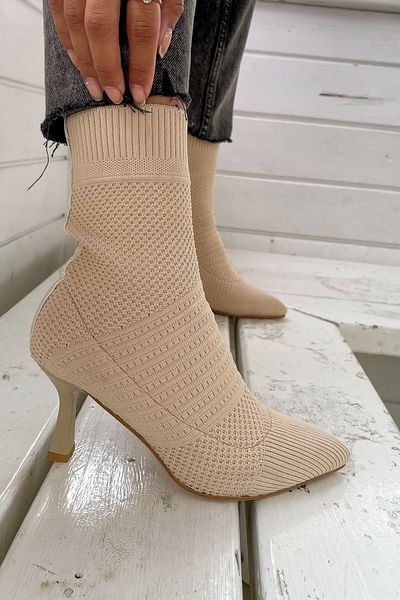 Shoebutik Πλεκτά μποτάκια Tortilia Skin