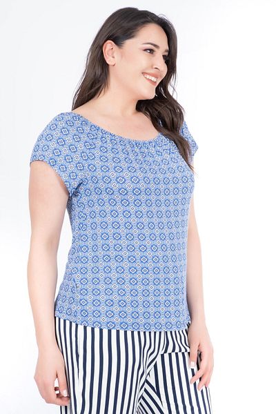 MYLİNE Tricou cu imprimeu fără umeri
