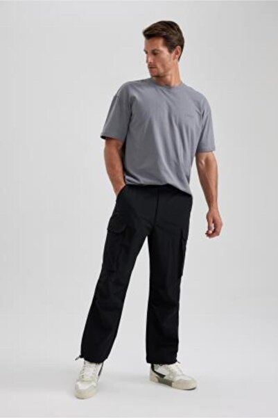 DeFacto Relax Fit Cargo Pants with Pockets and Elastic Legs A5301Ax23Au