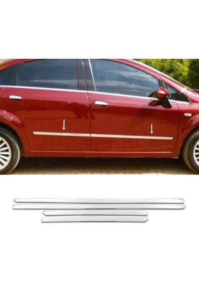 Genel Markalar Fiat Linea Krom Yan Kapı Çıtası 4 Kapı 2007 Üzeri P. Çelik