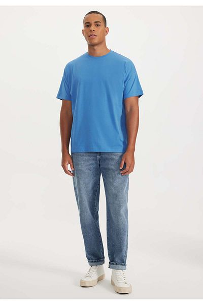 WESTMARK LONDON Tricou de bază pentru bărbați, 100% bumbac, cu decolteu, supradimensionat, THOMAS