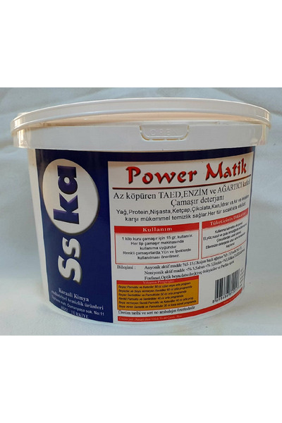 sska Matik TAED , Enzim ve Ağartıcı Katkılı Beyazlar için Leke sökücü Çamaşır...