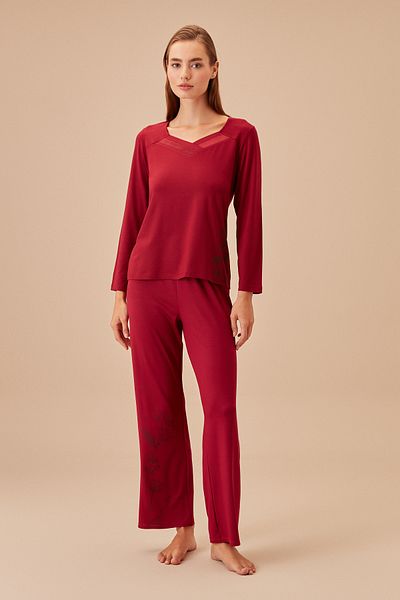 SUWEN Set pijama subțire