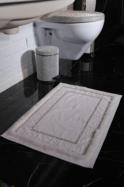 TASARIM ARABAM ATİKE ELİF AKIN Πετσέτα ποδιών με ασημένιες πέτρες