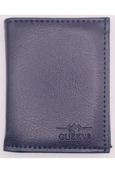 Astakos Men's Model Synthetic Vegan Luxury Leather Classic Vertical Cut Card Holder Wallet Width 9cm