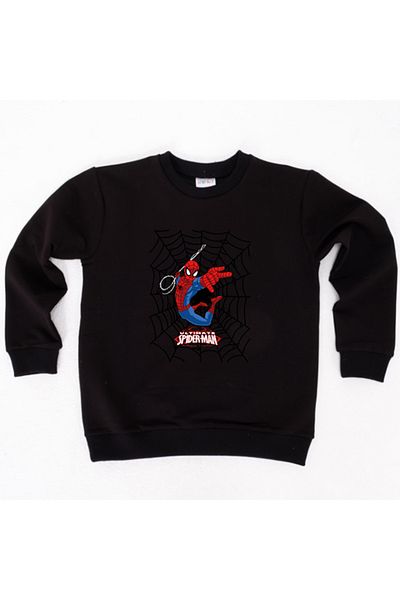 SPIDERMAN Hanorac pentru copii din țesătură de bumbac spiderman imprimat