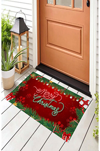 Hayal Dekoratif Covoraș de baie cu tematică de Anul Nou Crăciun fericit scris...