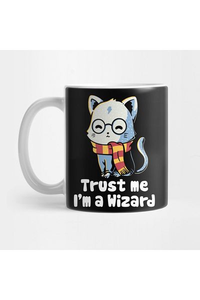 Pixxa Trust Me I'm A Wizard - Magician Cat Mug
