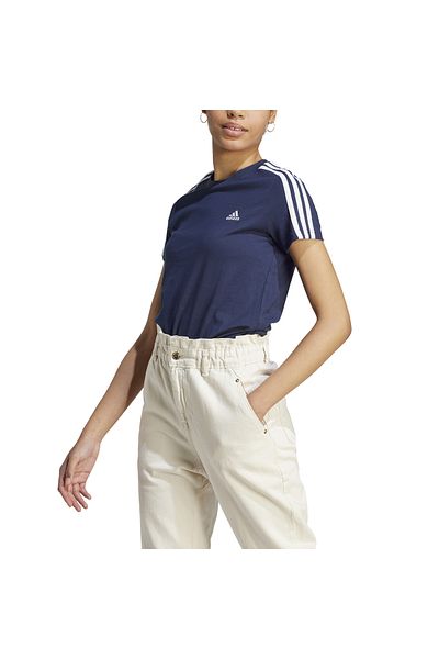 adidas تي شيرت LOUNGEWEAR Essentials Slim ذو 3 خطوط - IM2791
