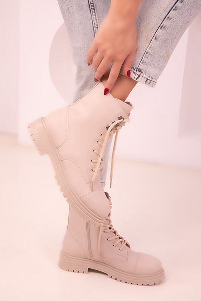 SOHO Beige Women's Boots & Booties 18399