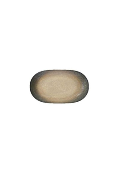 İkram Dünyası Canyon 14 cm Oval Boat Breakfast, Appetizer, Snack Plate Set of 3