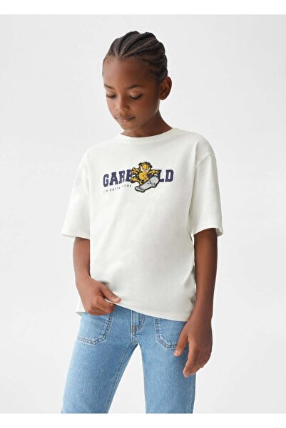 MANGO Kids Pamuklu Garfield Tişört