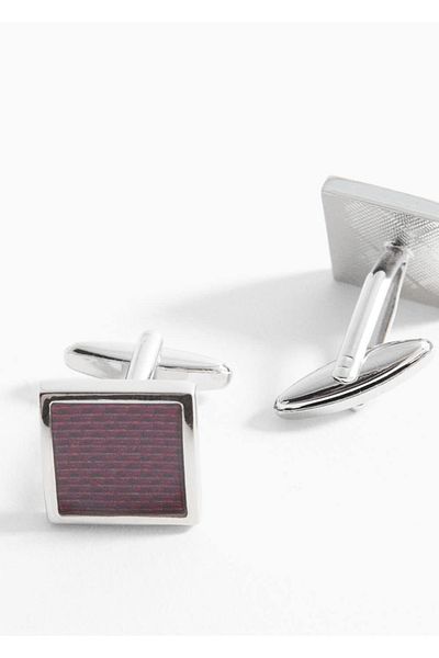 MANGO Man Colorful Square Cufflinks