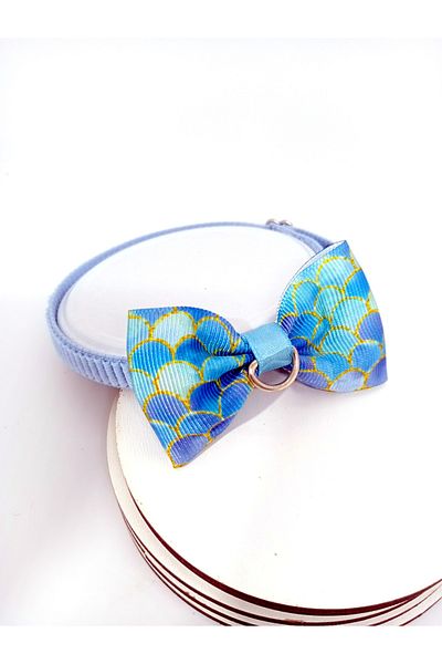 Sempati Store Elastic Bell Bow Tie Cat Collar