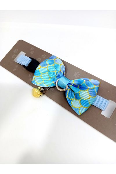 Sempati Store Elastic Bell Bow Tie Cat Collar