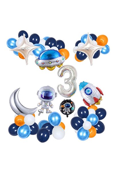 DÜVENCİ TİCARET Uzay tema astronot balonlar