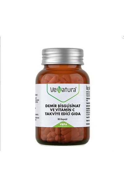 VeNatura Iron Bisglycinate and Vitamin C 90 Capsule