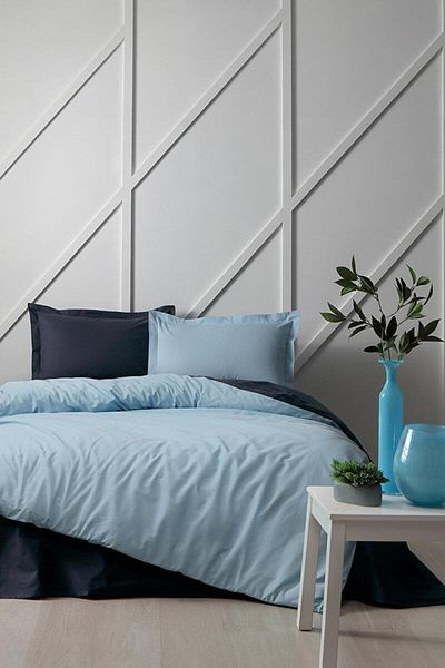 Özdilek Colormix Mint Indigo - Σετ Παπλωματοθήκη Διπλό Ranforce