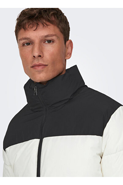 Only & Sons Koyu Beyaz Erkek Mont 22025205_ONSMELVIN LIFE LF PUFFER J