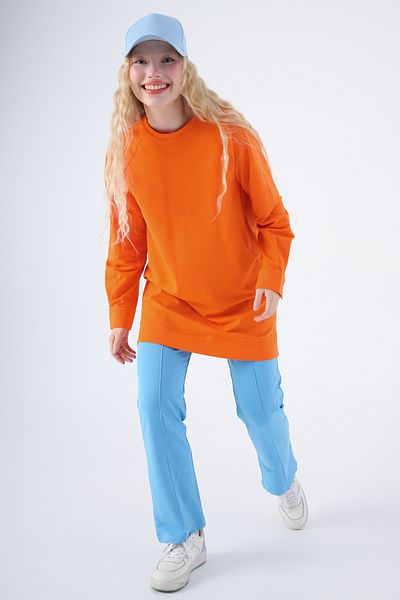 ALLDAY Orange Women Sweatshirts Styles Prices Trendyol