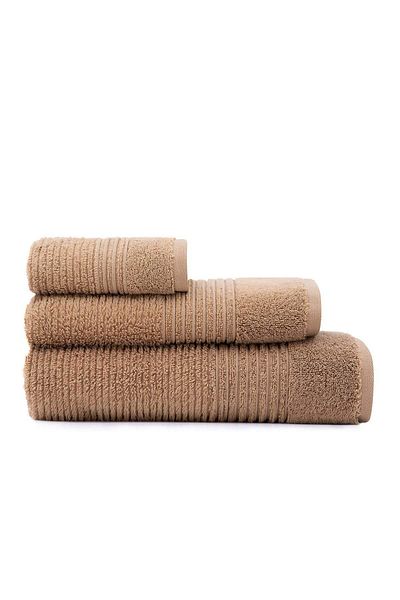 Green Black Arina Brown 100% Cotton 3 τεμαχίων Air Twist Πετσέτα/Σετ μπάνιου