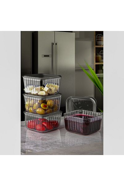 MESAPAHOME 1 Piece Breakfast Container with Lid, Storage Container, Acrylic Box Non-Breathable, Long-Lasting, Washable
