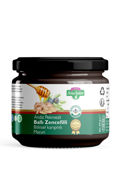 Lokman Sena Sultan Glikozsuz Andız Pekmezli Ballı Zencefilli Bitkisel Karışımlı Macun 350 gr