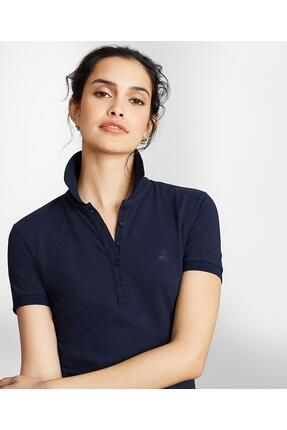 BROOKS BROTHERS Kad n Lacivert Supima Polo Yaka Pike T shirt Fiyat Yorumlar Trendyol