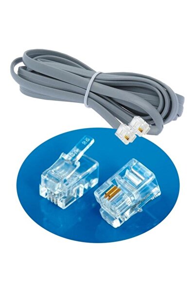 KEEPRO سلك الهاتف 6p2c كابل 2 دبوس مقبس سلك الهاتف 0.5 متر