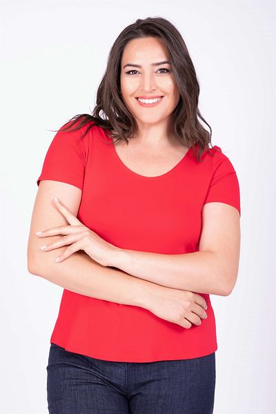 MYLİNE Tricou cu guler balerină