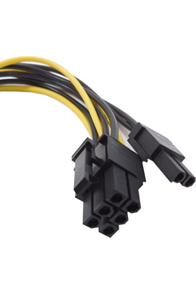 KEEPRO كابل طاقة 6 سنون إلى (6 2) 8 سنون لبطاقات الرسومات PCIE 30 سم