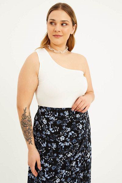 MYLİNE Crop Top cu un umăr