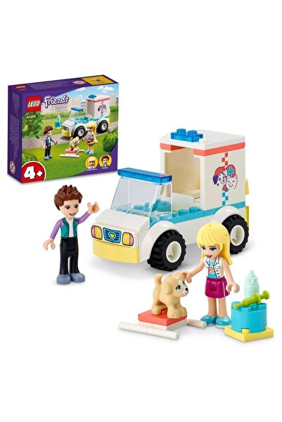 LEGO Friends Evcil Hayvan Kliniği Ambulansı 41694 - Stephanie, Ethan ve Köpekli Yapım Seti (54 Parça)