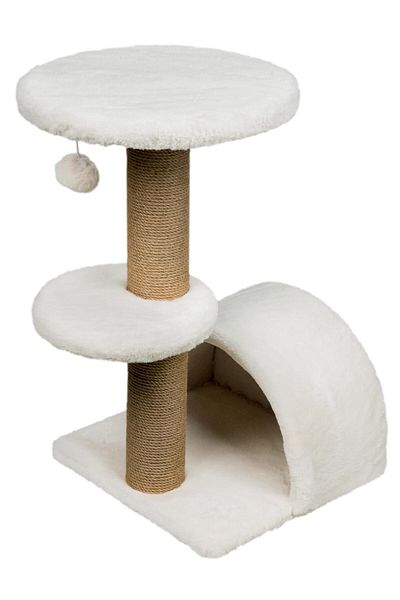 Dubex White Freshmama Express3634 - 53X39X67 cm Cat Play and Scratch Platform
