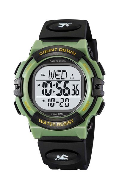 Daniel Klein DK-2164-3 50 Mt Water Resistant Alarm-Kronomotre-Lighting Featured Children's Wristwatch