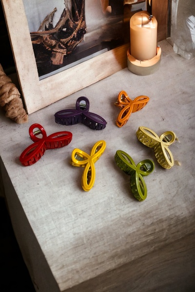 AYMETA TİCARET Kadın Sonsuzluk Model 6 Adet Büyük Boy 11 Cm Mandal Toka Seti