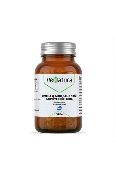 VeNatura Omega 3 1600 Fish Oil 30 Capsules