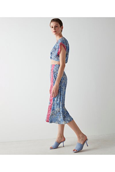 MISS IPEKYOL Μπλούζα Crop με σχέδιο Colorblock