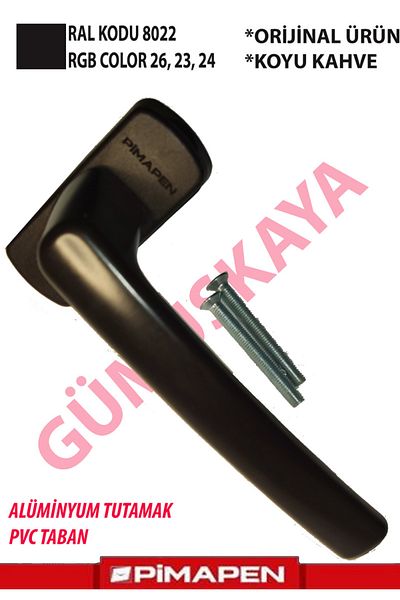pimapen 3 Pieces - Original® Window Handle with Logo (KOYUKAHVE) 153gram/pcs