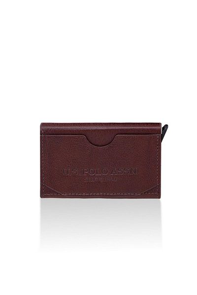 U.S. Polo Assn. US POLO ASSNPLCUZ23835 Brown Men's Mechanical Card Holder