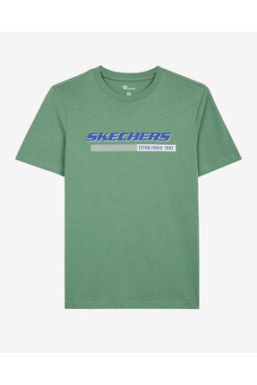 Skechers t outlet shirt mens green
