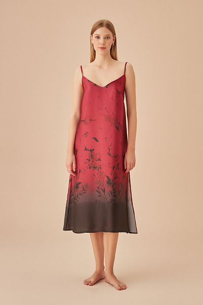 SUWEN Delicate Long Nightgown