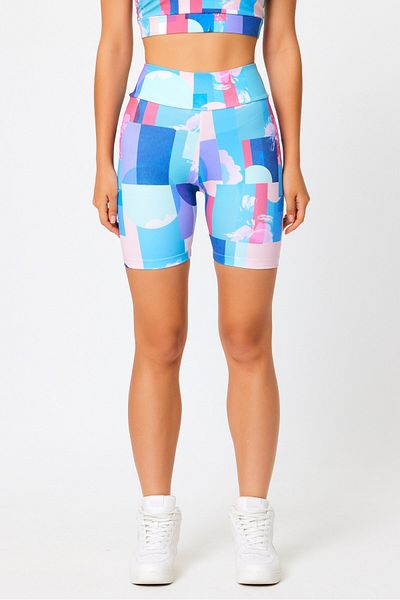 GRAB Pantaloni scurți sport cu model colorat
