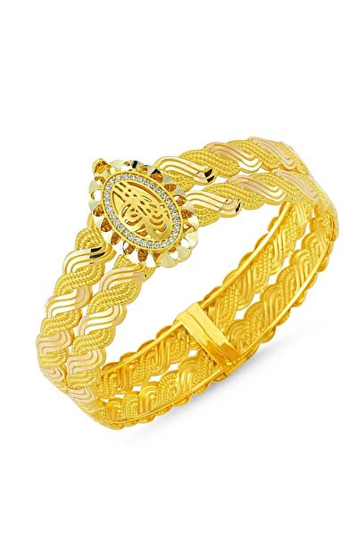 Sembol Gold Altın Erzurum Kelepçe Oval Tuğralı